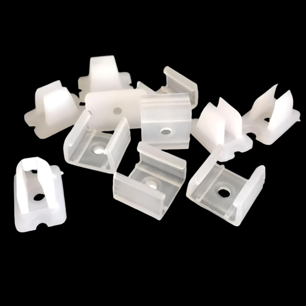 6Mm 8Mm 12Mm 15Mm LED Strip Fix Clips Holder Connector Accessories for Fixing 2835 Neon Light 220V Flexible COB Plastic Buckle